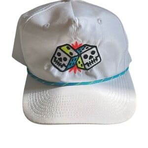 Night Watch Studios Men's White Snapback Trucker Cap One Size Fits All